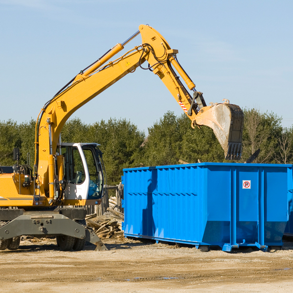 can i choose the location where the residential dumpster will be placed in Dover